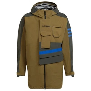 Chaqueta impermeable de 3 capas verde Adidas Terrex Xploric Rain.Rdy para hombre GV1620 - Imagen 1 de 9