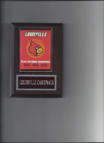LOUISVILLE CARDINALS CHAMPIONSHIP PLAQUE BASKETBALL NCAA NATIONAL CHAMPS Cover