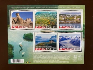 Canada Stamp Souvenir Sheet- 2015 UNESCO WORLD HERITAGE SITES SCARCE Recalled SS - Bild 1 von 1