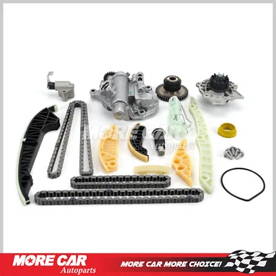 Kit de cadena de distribución bomba de agua de aceite apta para Audi A4 A5 A6 Q5 2012 2,0 L turboalimentado Foto 1 de 4