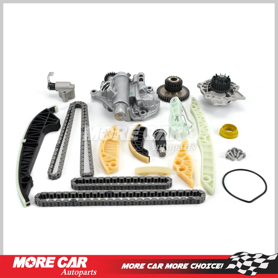 Kit de cadena de distribución bomba de agua de aceite apta para Audi A4 A5 A6 Q5 2012 2,0 L turboalimentado Foto 1 de 4