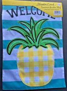 Garden Flag Enjoy Pineapple 12.5 X 18 Vibrant Colors  - Picture 1 of 2