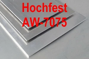 Aluminium Platte 400x400x8mm hochfest 7075 Zuschnitt AlZnMgCu1,5 (131 €/lfm) Alu - Bild 1 von 2