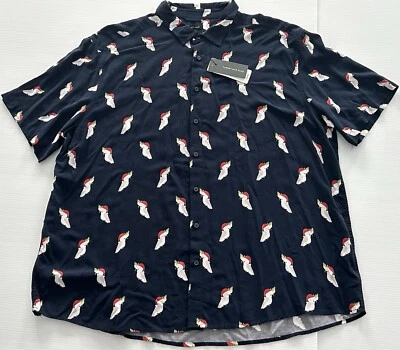 Hombres Talla 7XL TARGET MAN PLUS Azul Navidad Cacatúa Polo Camiseta Navidad NUEVO Foto 1 de 4