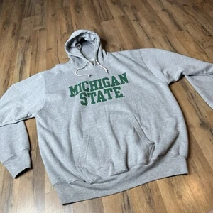 Vintage Michigan State Kapuzenpullover Hoodie Herren dicker Spruch Pullover L schwer - Bild 1 von 7