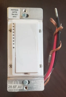 INSTEON 2477S on/off Switch Linc White remote control (NIB) 17amps (bb) - Image 1 of 4