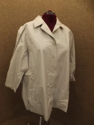 Sofisticado Look NUEVA Chaqueta Beige Temporada Primavera Línea A Mujer Plus 3X Carrera Foto 1 de 4