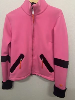 Chaqueta de esquí Rossignol JC De Castelbajac rosa cremallera completa carcasa suave para mujer M/L Foto 1 de 4