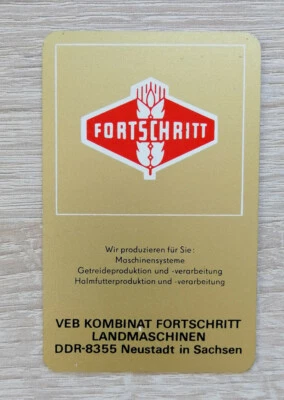 1974 Taschenkalender Metallkalender VEB Fortschritt Landmaschinen Neustadt - Bild 1 von 2