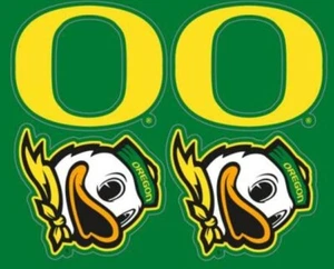 University Of Oregon Ducks - Sheet of 4 Stickers - Picture 1 of 1