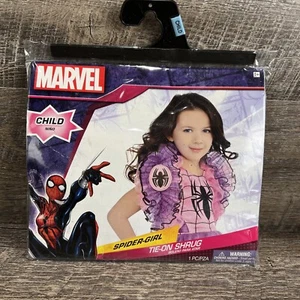 Brand New Marvel Child Spider-Girl Child Tie-On Shrug 4+ Free Ship! - Picture 1 of 9