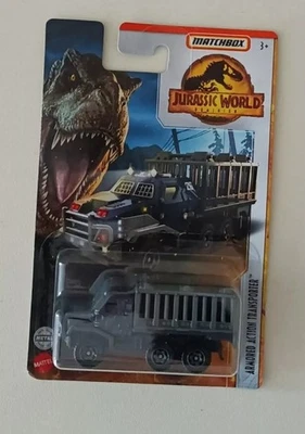 Matchbox Armored action Transporter Jurassic Park Mattel nuovo Jurassic world - Immagine 1 di 4