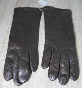 ❤️KARSTADT RIKA BRAUNE LEDER HANDSCHUHE WARMFUTTER GRÖßE 7,5 SELTEN UNGETRAGEN - Bild 1 von 4