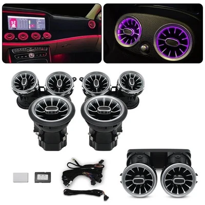 2/6/8PCS Ambient Light For Mercedes Benz E-Class W213 E300 E63S 2017-22 AC Vent - Image 1 of 4