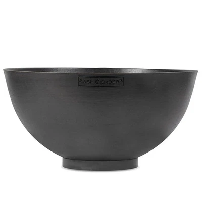 Fogón hemisferio Ash & Ember 36", cuenco de fuego exterior que quema leña, hierro fundido Foto 1 de 4