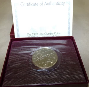 1992 US Olympic Coin Half Dollar Commemorative Coin - Picture 1 of 3