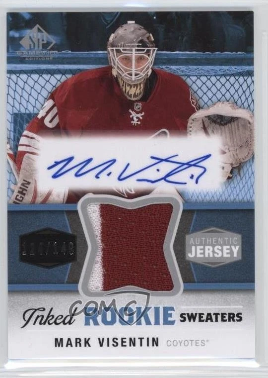 2014-15 SP Game Used Inked Rookie Sweaters /149 Mark Visentin #IRS-MV Auto RC - Image 1 of 2