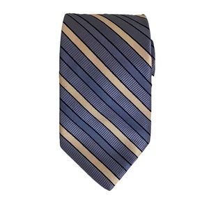Brooks Brothers 346 reine Seide blau weiß gestreift neu Made in USA 57x3,5 - Bild 1 von 9