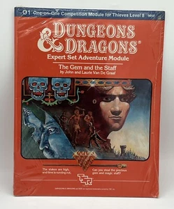 O1 The Gem and Staff SEALED Module 1v1 Expert Thieves D&D Dungeons & Dragons TSR - Picture 1 of 2