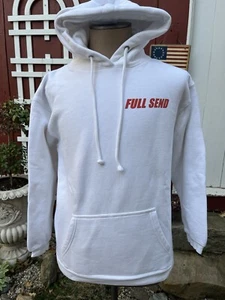 Rare FULL SEND Thank You for F'n with Us Herren M Weiß Pullover Hoodie Sweatshirt - Bild 1 von 4