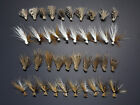 40 pièces leurres de pêche mouches sèches wapiti aile caddis truite mouche 