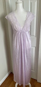 NUEVO CON ETIQUETAS Camisón Largo PINEHURST LINGERIE De Colección Encaje Corpiño Nylon Corbata Cintura Talla M - Imagen 1 de 9