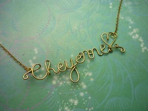 Personalised Name Necklace - Customized Name Necklace Gold - 12 letters plus - Picture 1 of 12