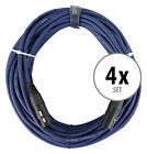 4 Stück 20m Profi DMX Kabel XLR male female Licht Effekt Steuerung Cable Set
