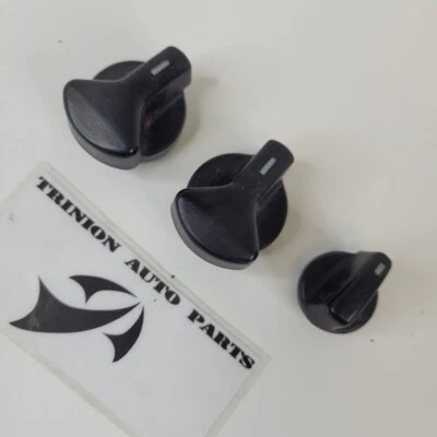 Ford Econoline 1998-2007 furgoneta calefacción aire acondicionado ventilador perilla negro juego de 3 Foto 1 de 4