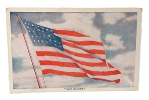Vintage 1c Post Card "Old Glory" Pledge to our Flag Not Posted Patriotic  (1) - Bild 1 von 2