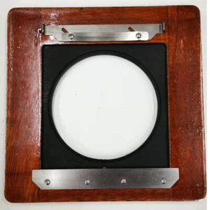 new For Deardorff Field Wood 8x10 Camera Lens Board To Linhof Lens Board - Picture 1 of 3