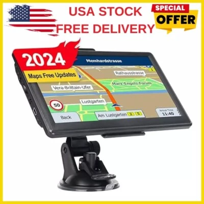 Semi Truck Gps Commercial Driver Accessories Navigation System Trucker 2024 Maps - Image 1 of 4
