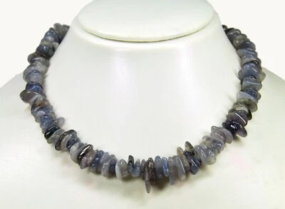 Beautiful Necklace Made Of The Gemstone Iolite-Water Sapphire - Image 1 of 2