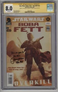 Star Wars Boba Fett Overkill Signed by Jeremy Bulloch Sig Series RARE with Sloga - Picture 1 of 2
