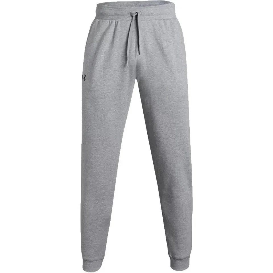 Under Armour UA Hustle Fleece Jogger Outdoors Pant True Grey 025/ Navy 411 - Image 1 of 1