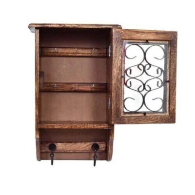Home & Garden Decorative Accessories Wooden Key Cabinet Premium Home Key Holder - Image 1 of 4
