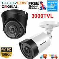 1080P HD 3000TVL 2.0MP Weatherproof CCTV Security TVI AHD DVR Dome Bullet Camera