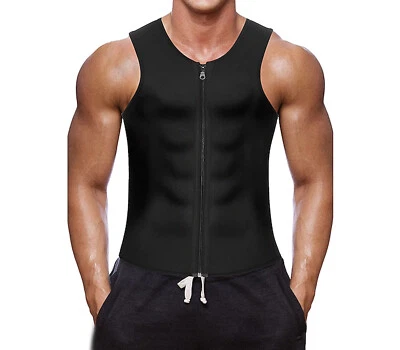 Canotta Snellente Uomo Gilet Modellante Dimagrante Palestra Fitness Taglia M