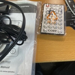 COBY DVD Player Remote Control TF-DVD7009 Plus Cables See Picture - Picture 1 of 6