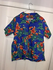 Camicia hawaiana Benny's donna pappagalli XL (WTF45)q4 - Foto 1 di 3
