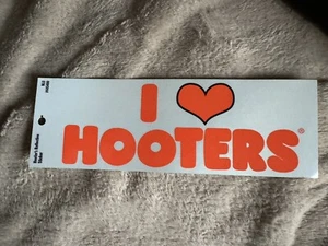 I Heart Hooters I Love Hooters Reflective Bumper Sticker FREE SHIPPING! - Picture 1 of 1