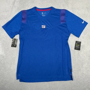 New York Giants Shirt Mens Size XL Blue Nike Dri-Fit On Field Football NFL New - Picture 1 of 9