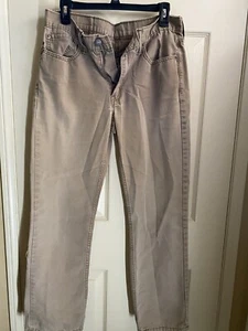 LEVIS 514 Straight Fit, Tan/beige Men's Jeans W32xL30 (100% COTTON) - Picture 1 of 3