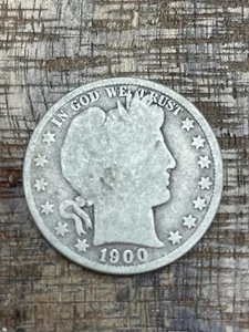 1900 50C US Barber Half Dollar - Picture 1 of 2