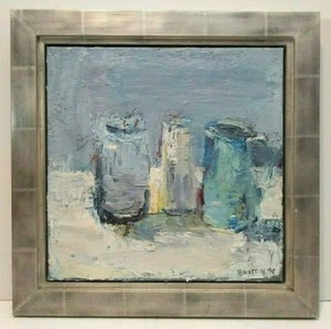 1998 LISTED AUSTRALIAN JUDY BUXTON Sd STILL LIFE ORIG O/B WHITE GOLD LEAF FRAME - Picture 1 of 11
