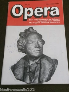 OPERA MAGAZINE - THE GLUCK BICENTENARY - NOV 1987 - Picture 1 of 1
