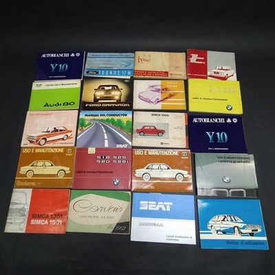 Lotto libretti uso e manutenzione misti Audi, Talbot, Corvair, Rootes. Mediocri - Immagine 1 di 3