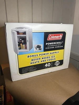 Enfriador termoeléctrico Coleman PowerChill probado AC/DC enfría a 40 °F muy limpio Foto 1 de 4