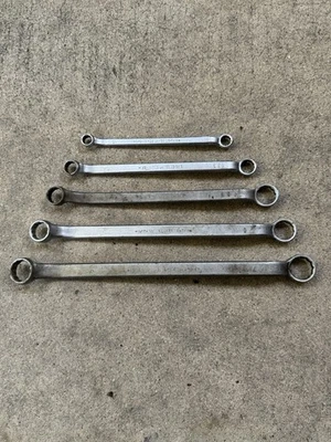 老式 Wards Lakeside Offset 盒端扳手 5 件装 — 第 1/3 张图片