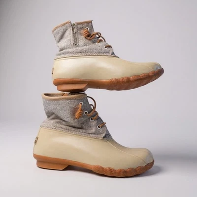 Botas de lluvia Sperry para mujer de agua salada impermeables de goma talla 7,5 beige Foto 1 de 4